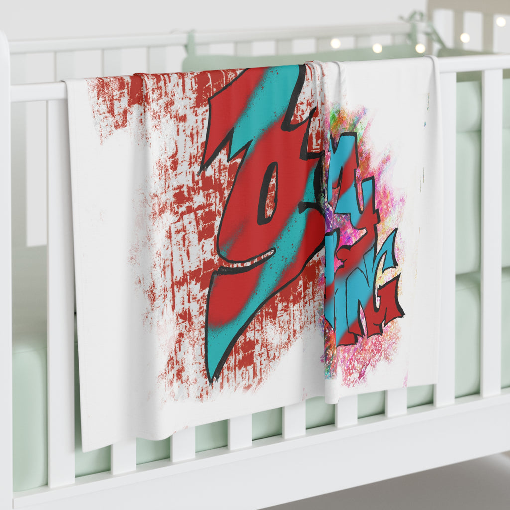 Jesus My King Graffiti (Baby Swaddle Blanket)