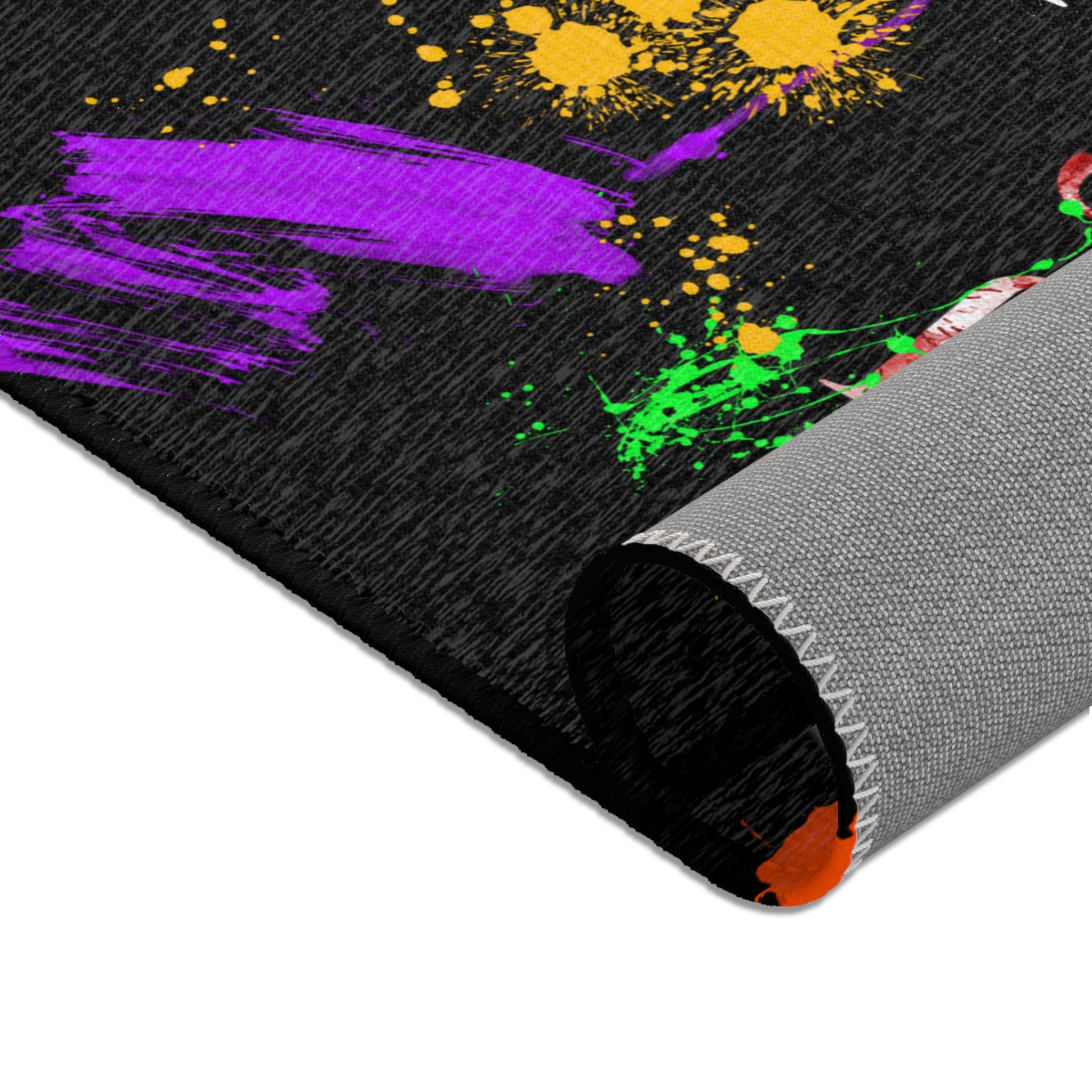 Jesus w/Paint splatters - Area Rugs