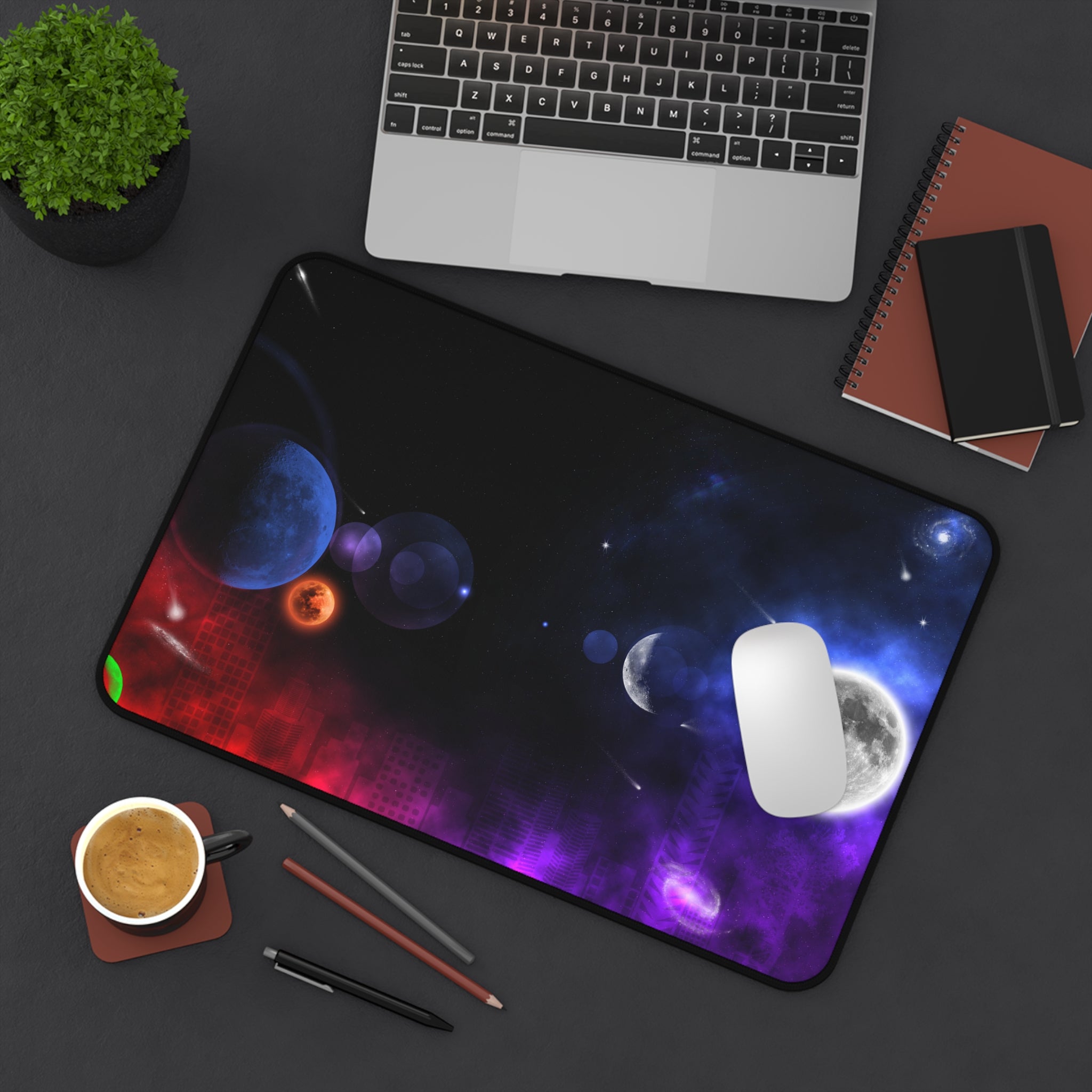 Colorful Space - Desk Mat