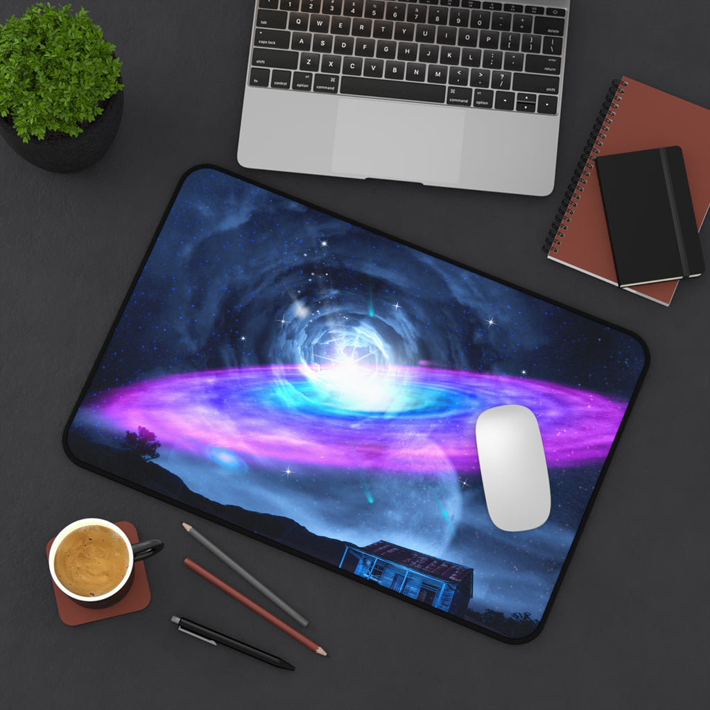Cosmic Galaxy Desk Mat - Space-Themed Large Mouse Pad for Gamers & Creatives