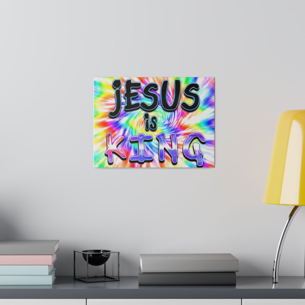 Jesus Is King - Matte Canvas, Stretched