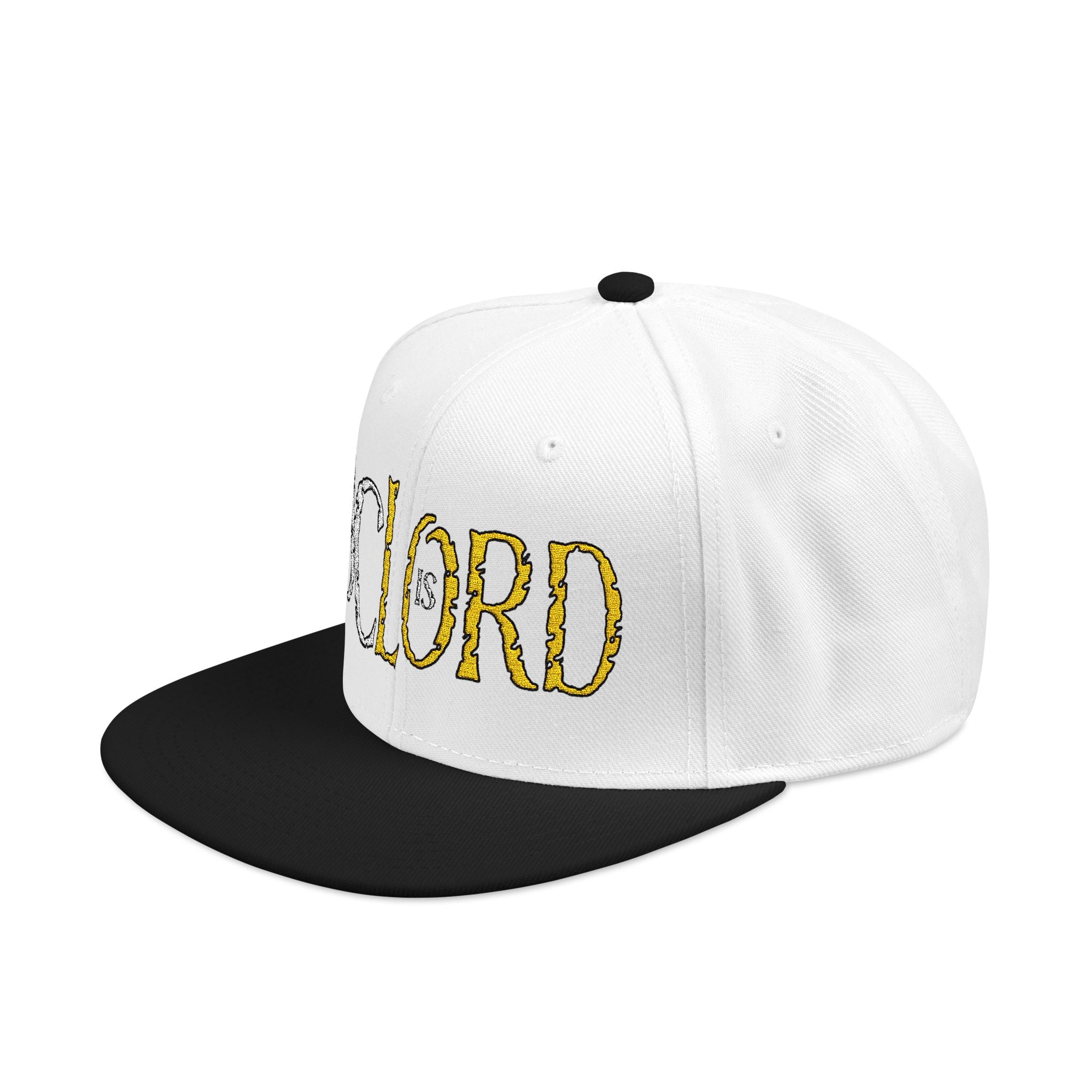 JC is LORD ( White/Gold Ltrs) - Snapback (Embroidery)