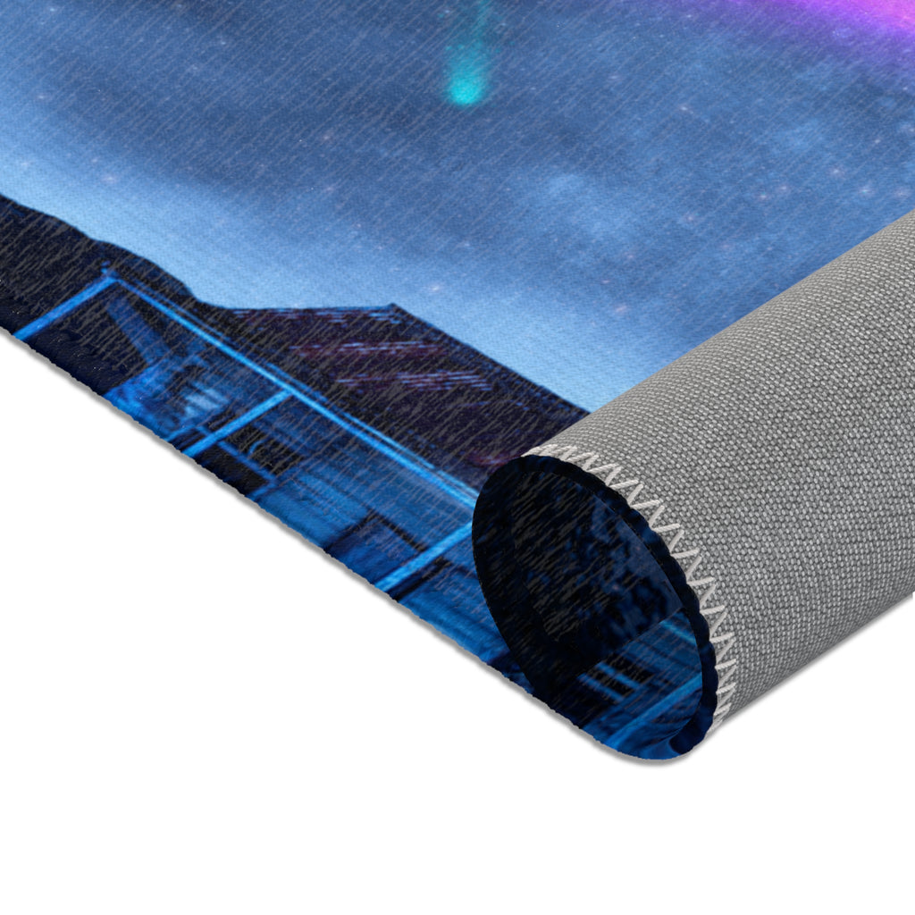 Worm hole  & galaxy - Area Rugs