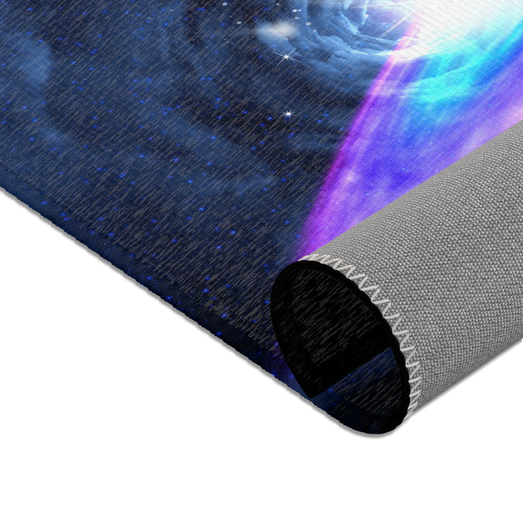 Worm hole  & galaxy - Area Rugs