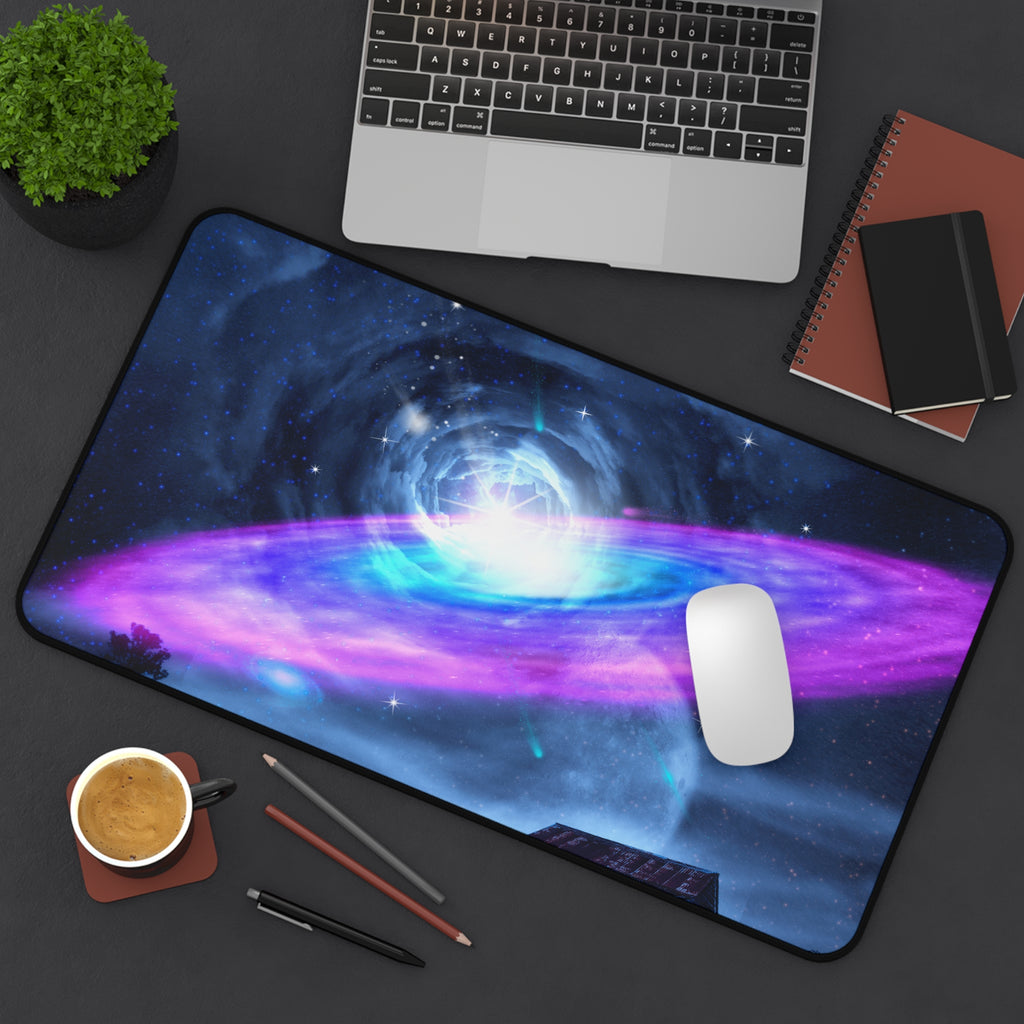 Cosmic Galaxy Desk Mat - Space-Themed Large Mouse Pad for Gamers & Creatives