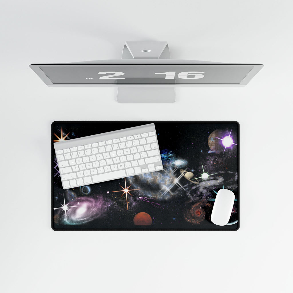 Galactic Desk Mat - Space-Themed Desk Organizer for Home & Office