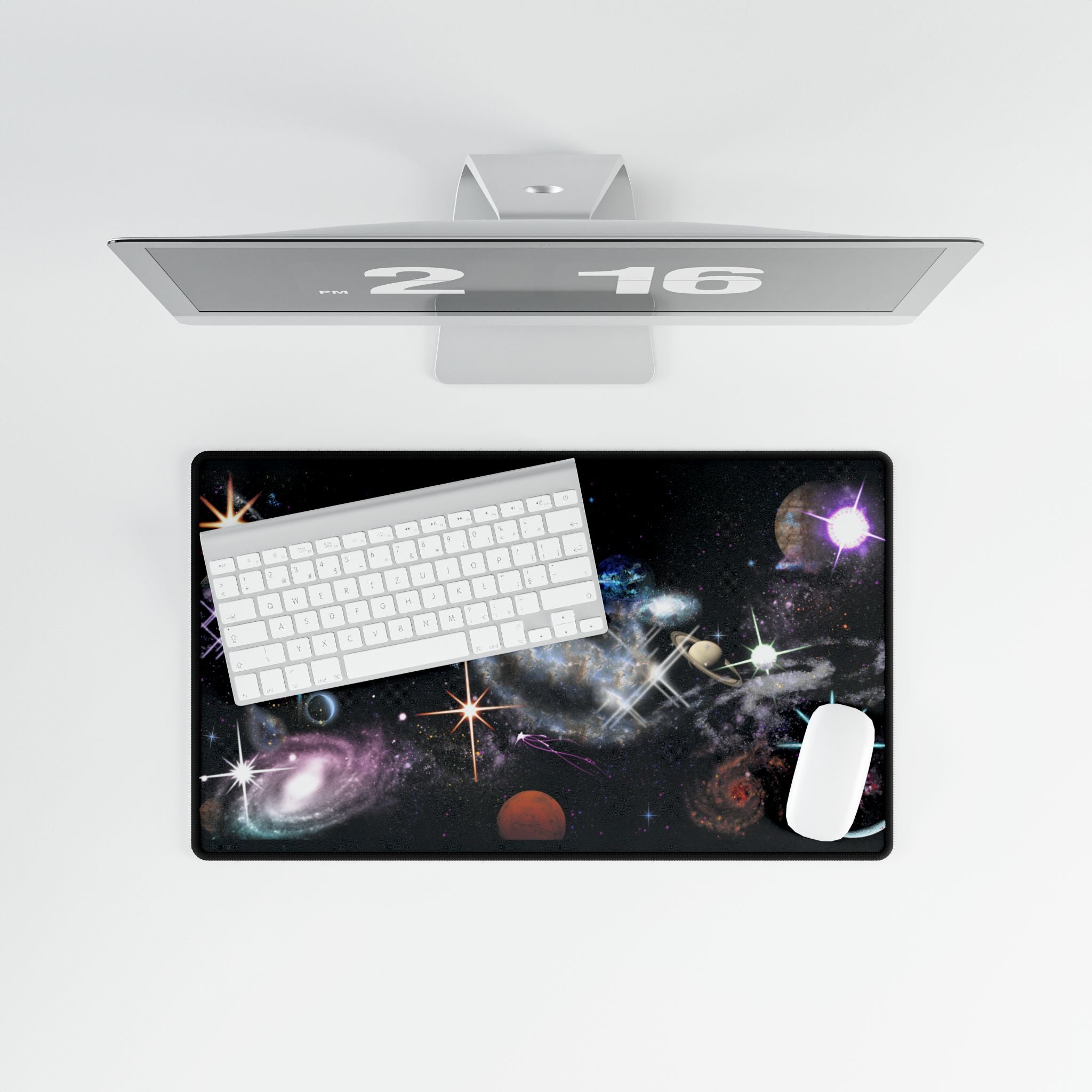Galactic Desk Mat - Space-Themed Desk Organizer for Home & Office