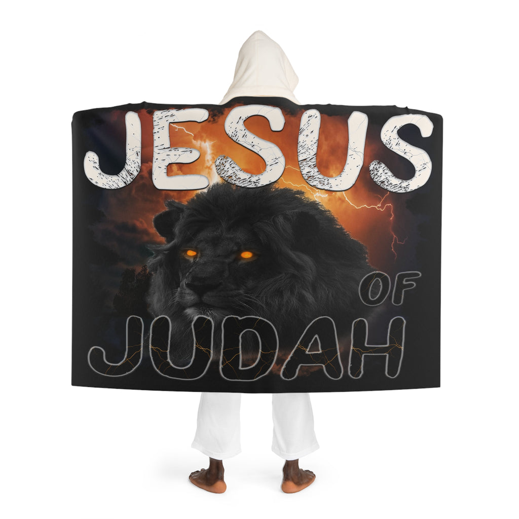 JESUS Lion of Judah (Hooded Sherpa Fleece Blanket)