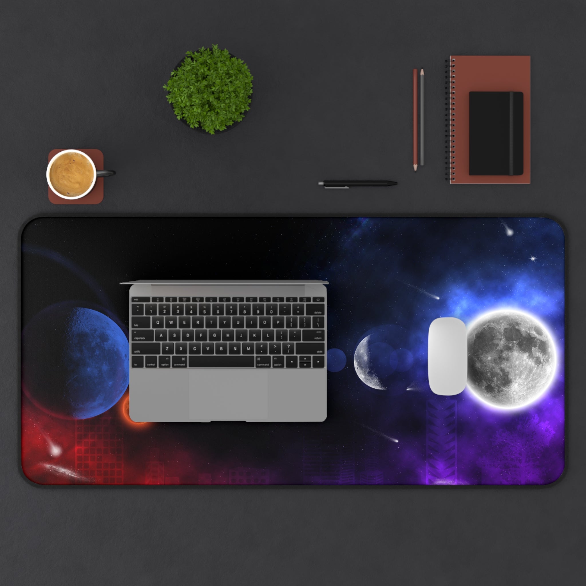 Colorful Space - Desk Mat