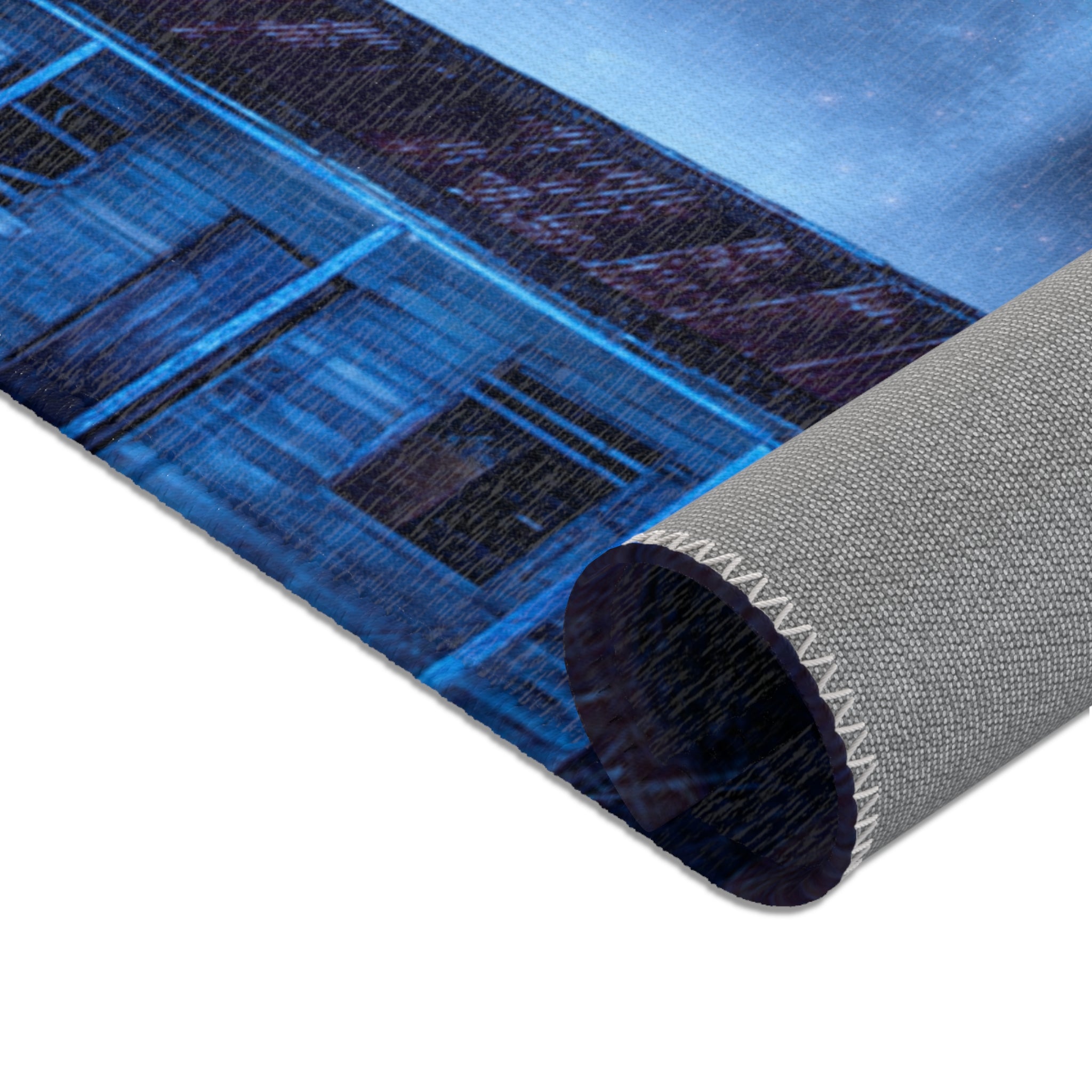 Worm hole  & galaxy - Area Rugs