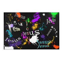 Load image into Gallery viewer, Jesus w/Paint splatters - Area Rugs
