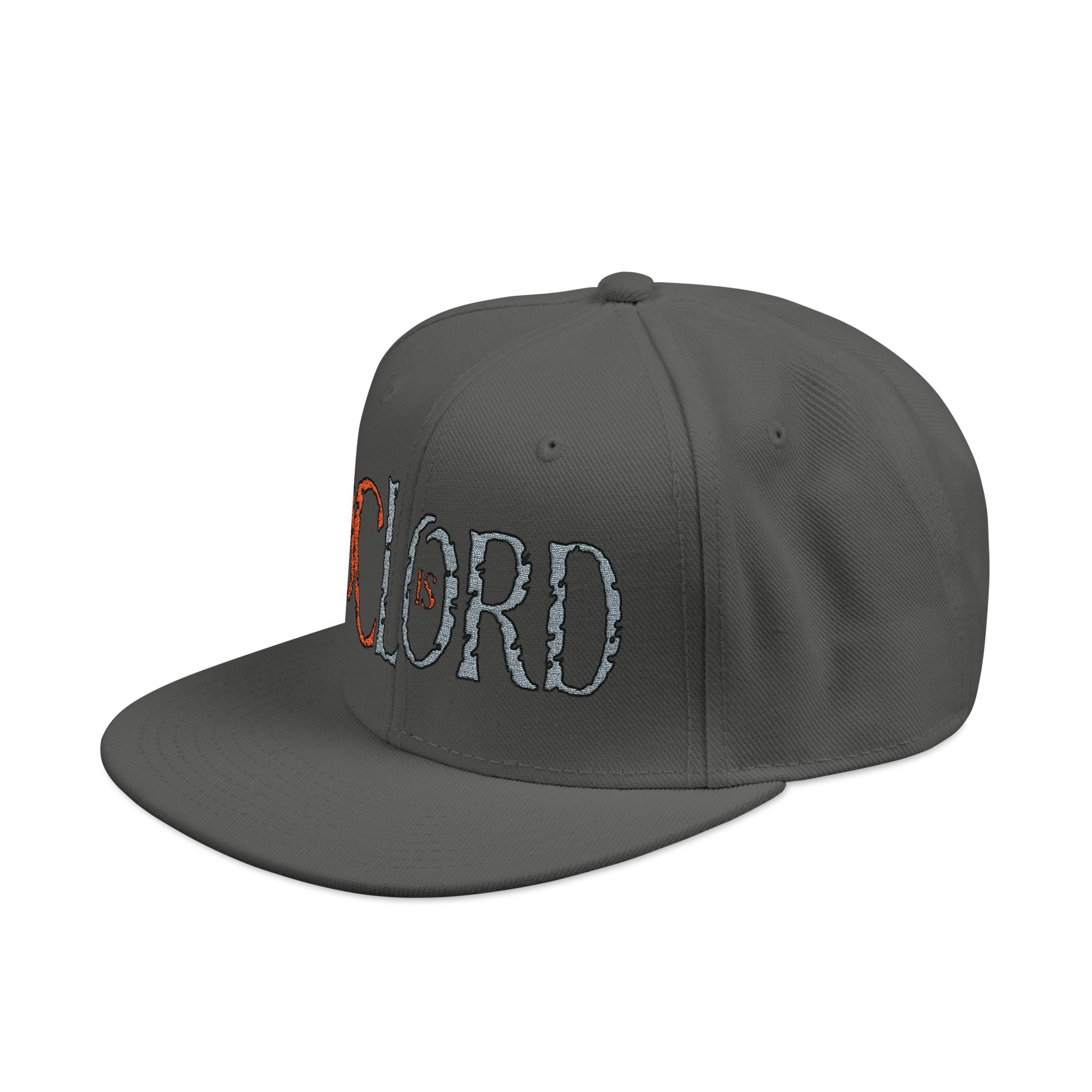 JC IS LORD (Orange/Gray Ltrs) - Snapback (Embroidery)