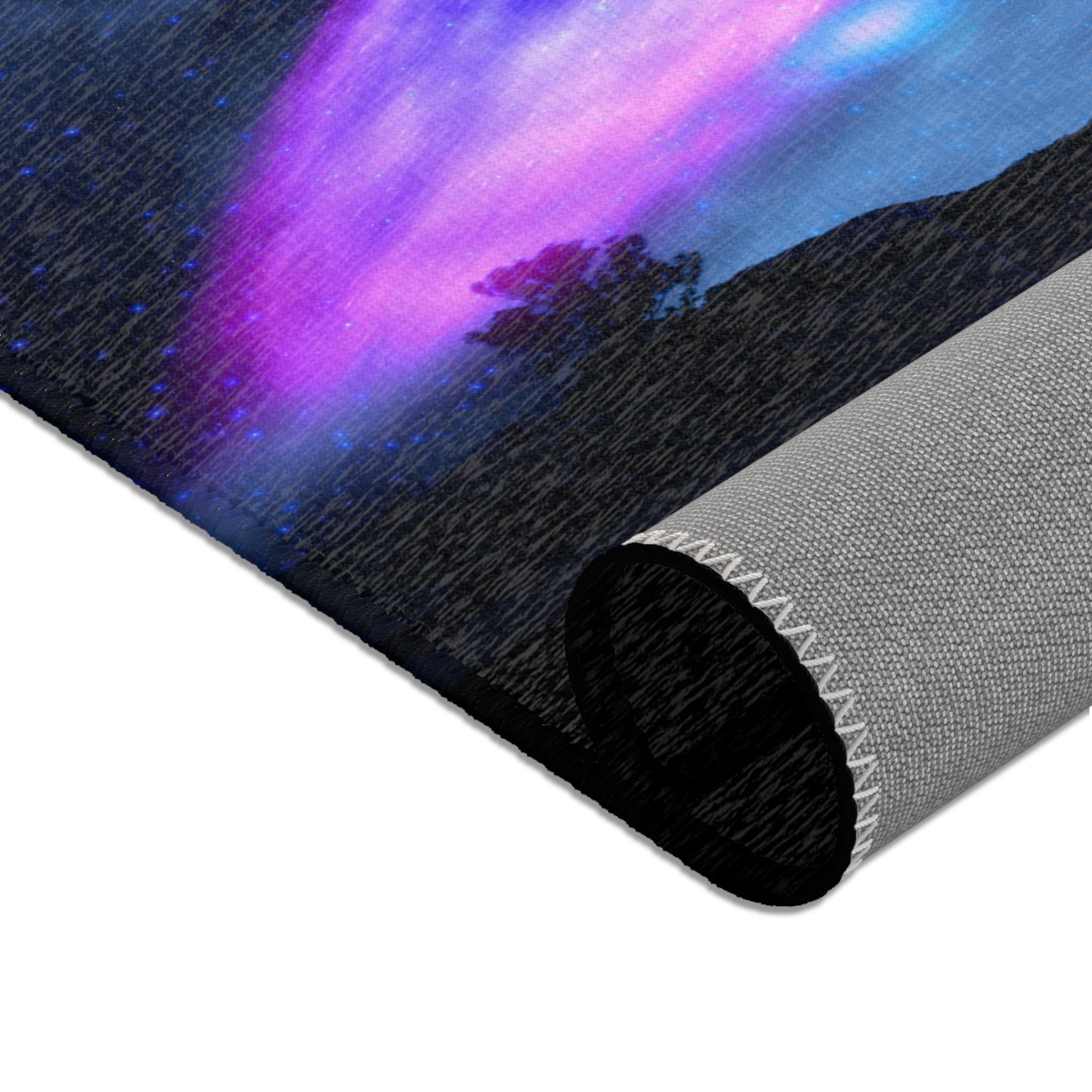 Worm hole  & galaxy - Area Rugs