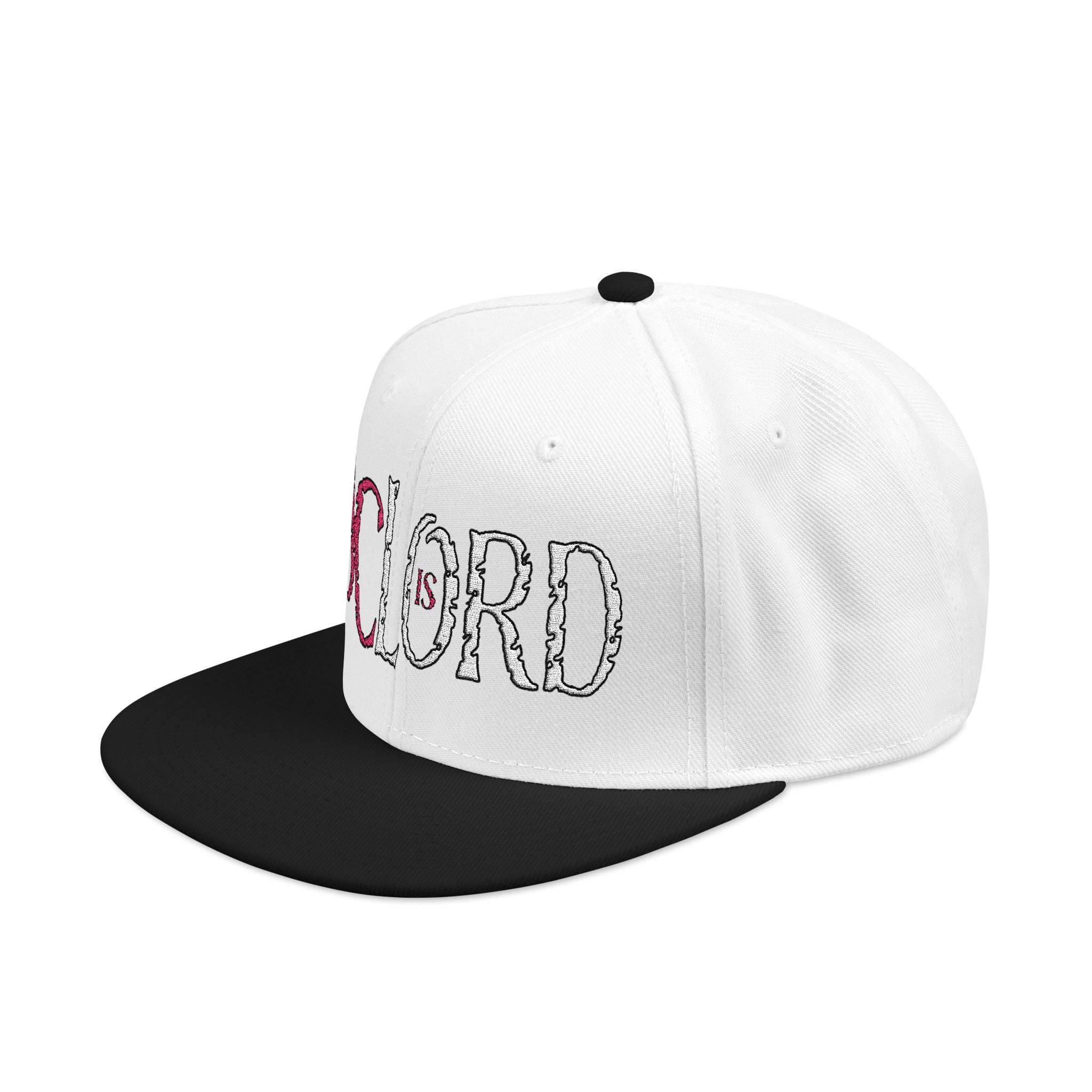 JC is Lord (Red/White Ltrs) Snapback (Embroidery)