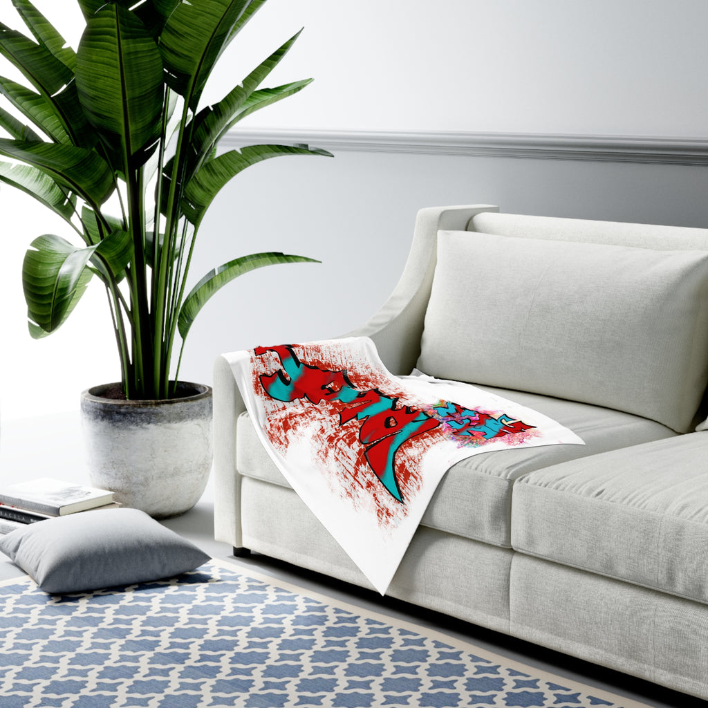 Jesus My King Graffiti (Baby Swaddle Blanket)