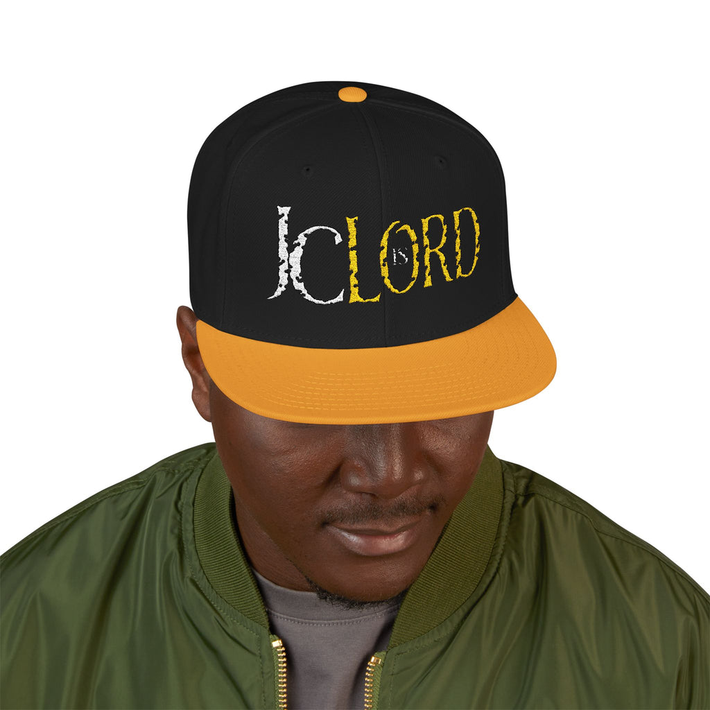 JC is LORD ( White/Gold Ltrs) - Snapback (Embroidery)