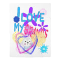 I LOVE MY GRANDS (Baby Swaddle Blanket)
