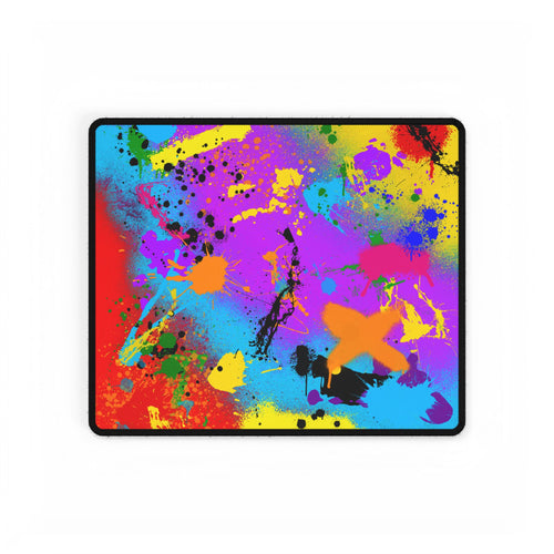Colorful Artistic Desk Mat - Vibrant Office Decor for Creative Spaces