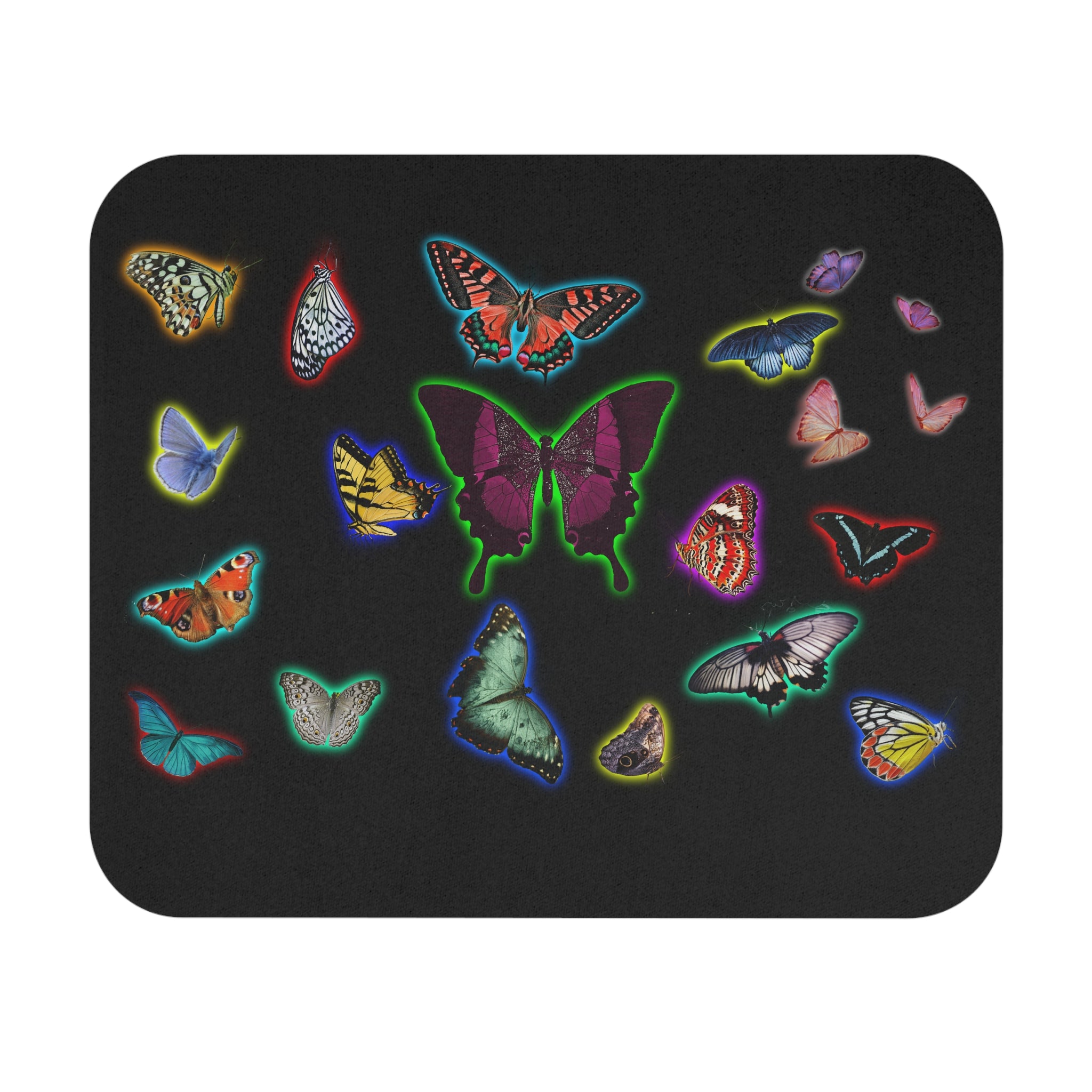 Colorful Butterfly Mouse Pad - Vibrant Office Decor for Nature Lovers