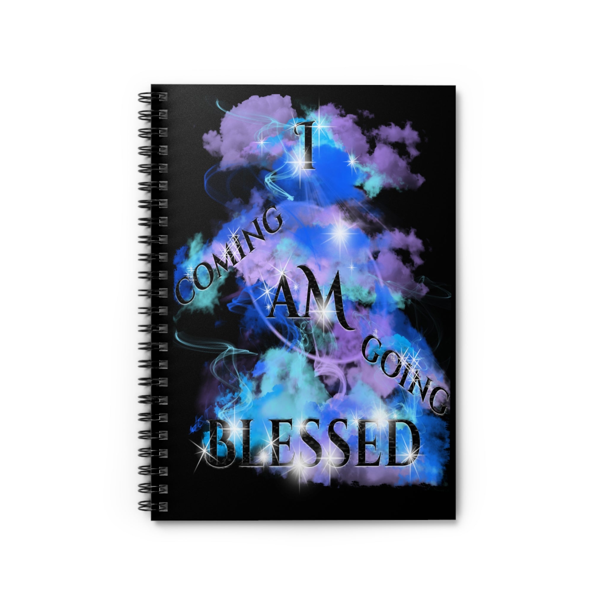 I AM BLESSED COMING & GOING (Spiral Notebook - 150 Ruled Line)