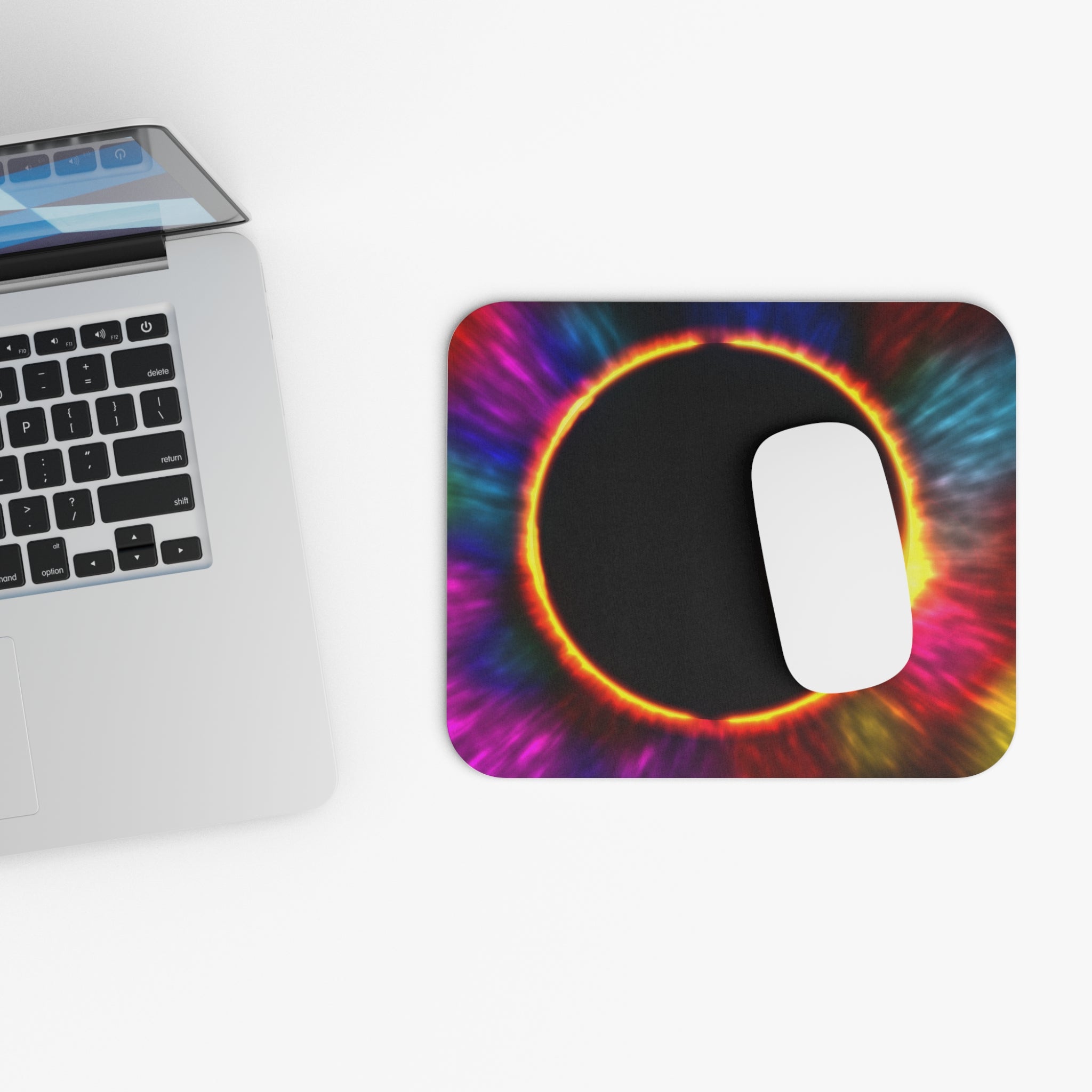 Colorful Cosmic Mouse Pad - Vibrant Galaxy Design for Workspace
