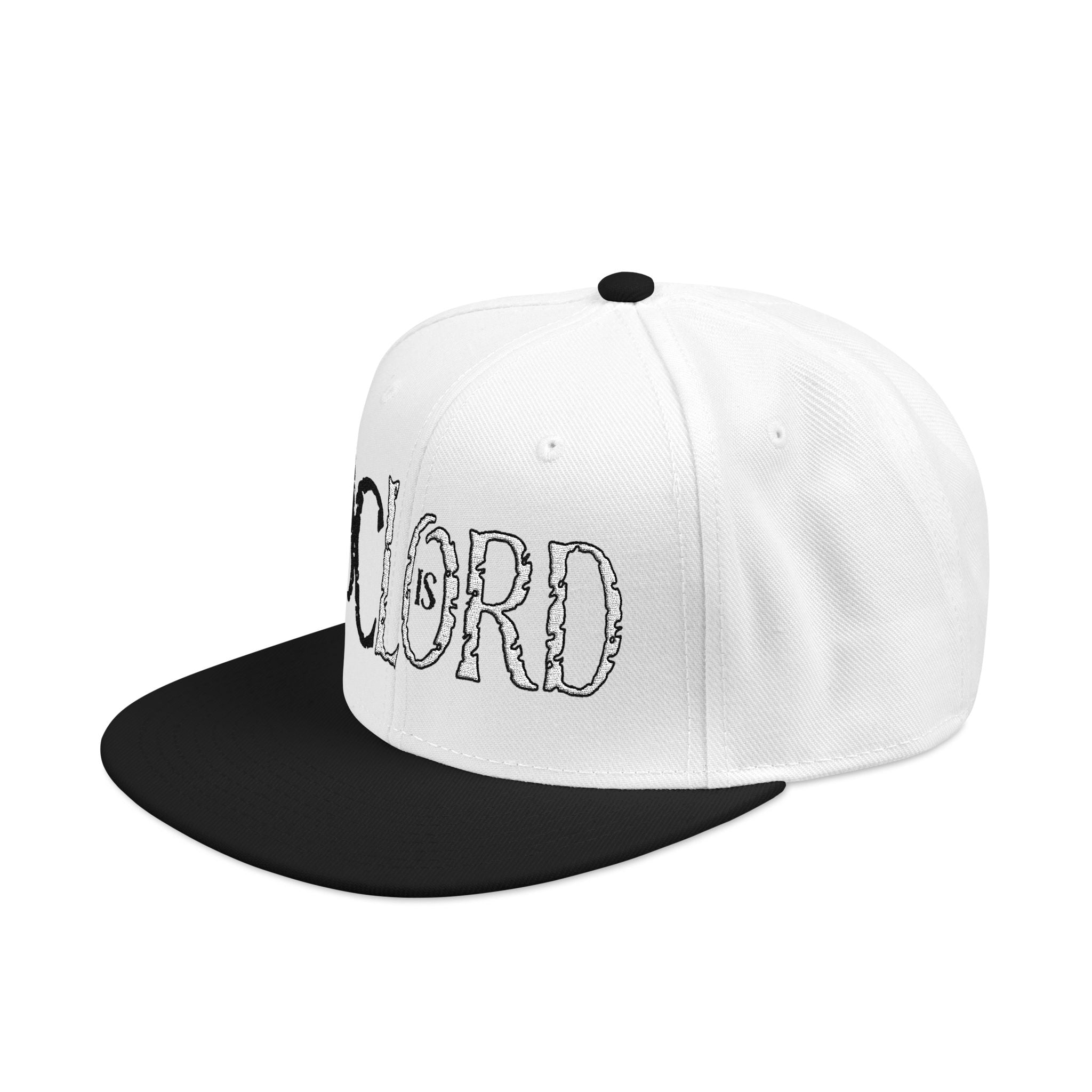 Copy of JC is LORD ( Black/White Ltrs) - Snapback (Embroidery)