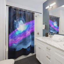 Load image into Gallery viewer, Earth &amp; Galaxy - Shower Curtains
