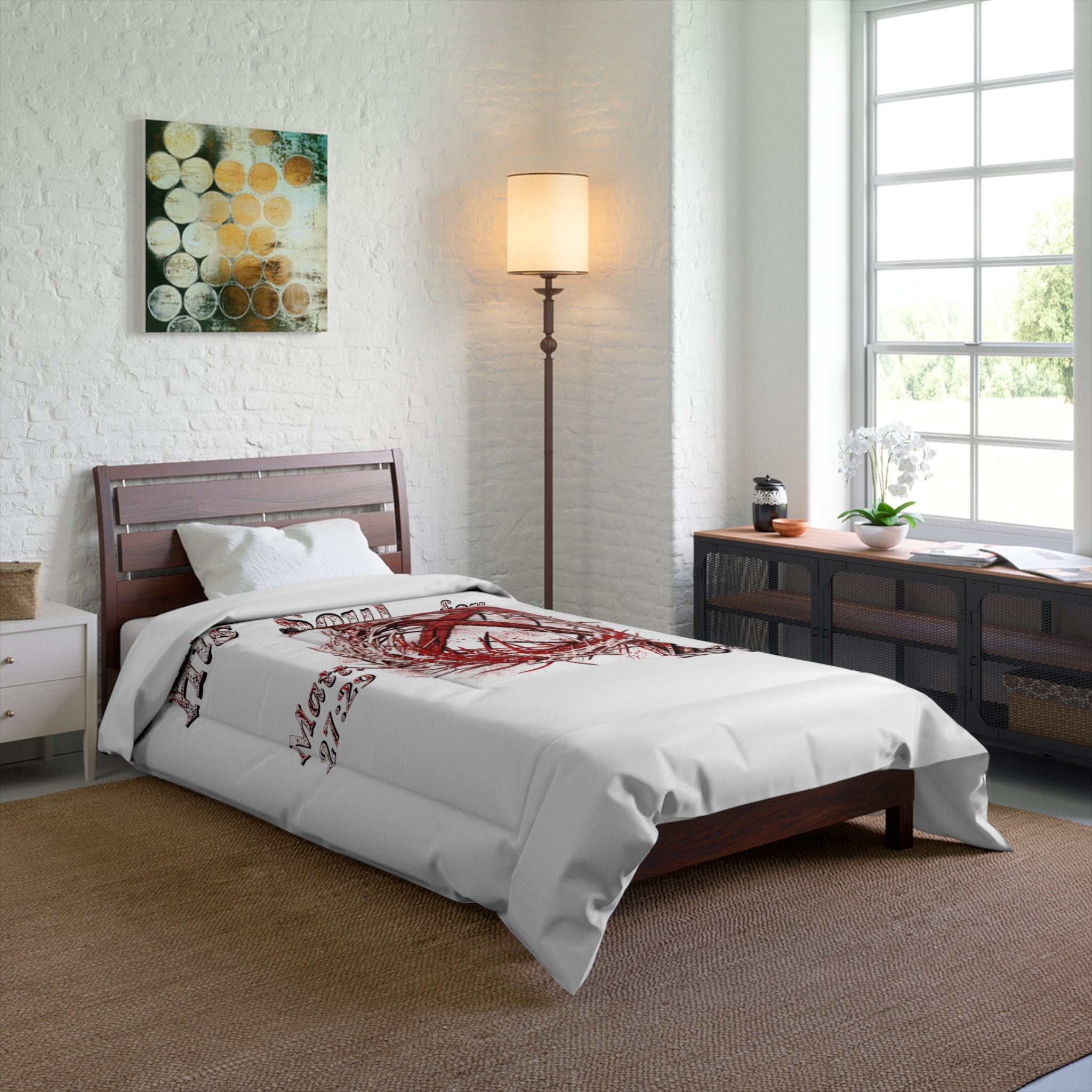 His Soul for You - White Comforter