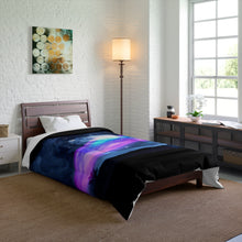 Load image into Gallery viewer, Wormhole &amp; Galaxy on Earth - Comforter
