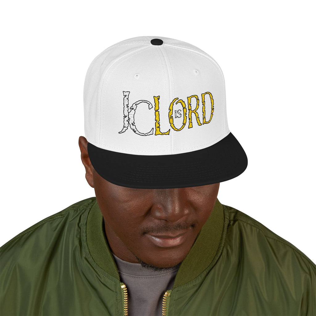 JC is LORD ( White/Gold Ltrs) - Snapback (Embroidery)
