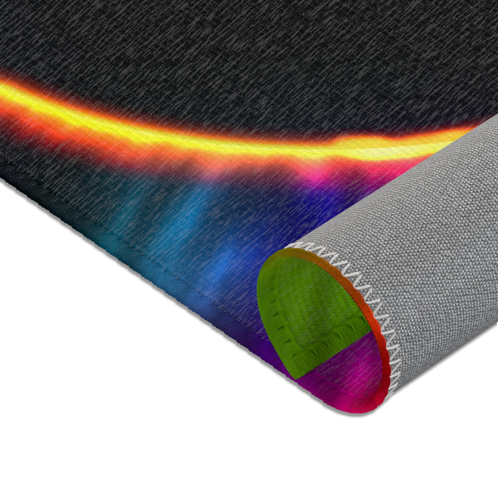 Solar Eclipse w/colors - Area Rugs