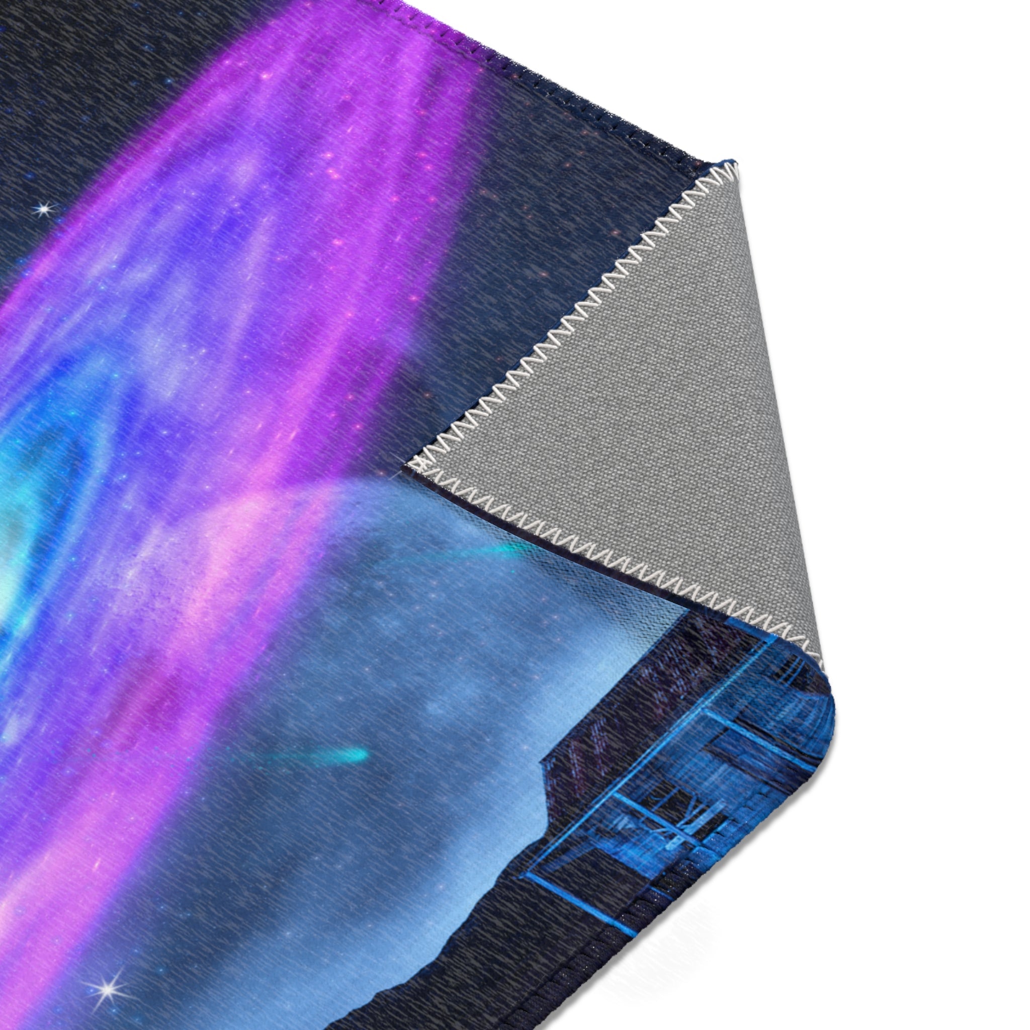 Worm hole  & galaxy - Area Rugs