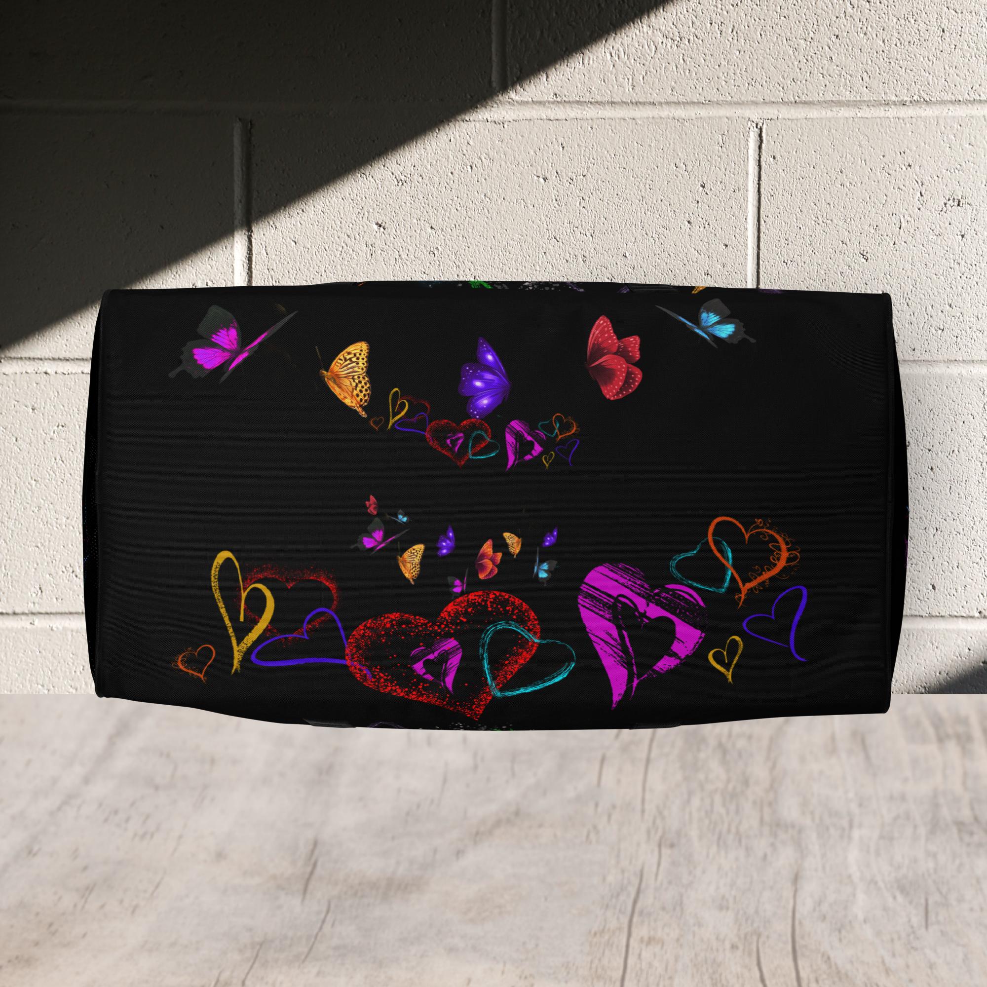 Hearts Black - Duffle bag