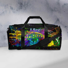 Load image into Gallery viewer, I See Evidence Black - Duffle bag
