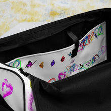 Load image into Gallery viewer, Hearts White - Duffle bag
