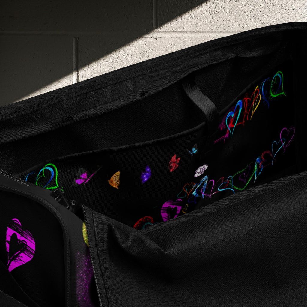 Hearts Black - Duffle bag