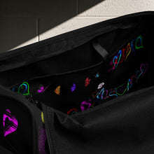 Load image into Gallery viewer, Hearts Black - Duffle bag
