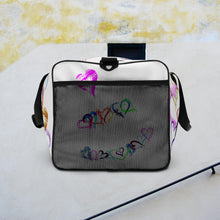 Load image into Gallery viewer, Hearts White - Duffle bag
