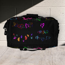 Load image into Gallery viewer, Hearts Black - Duffle bag
