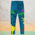 Teal Paint Splatter - Women’s Leggings