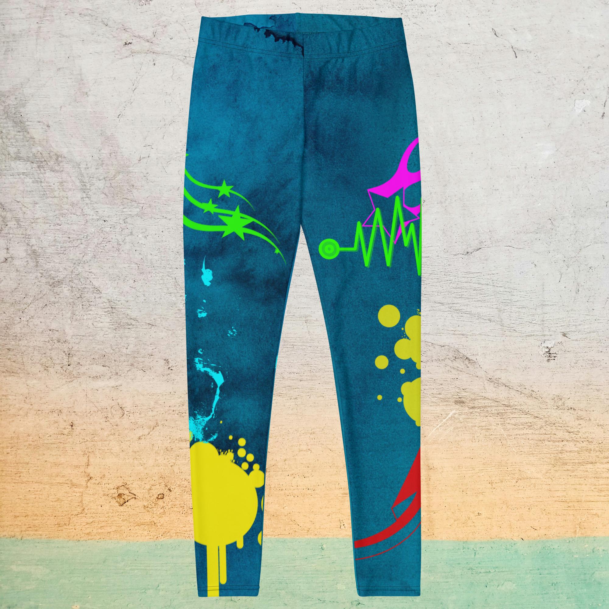 Teal Paint Splatter - Women’s Leggings