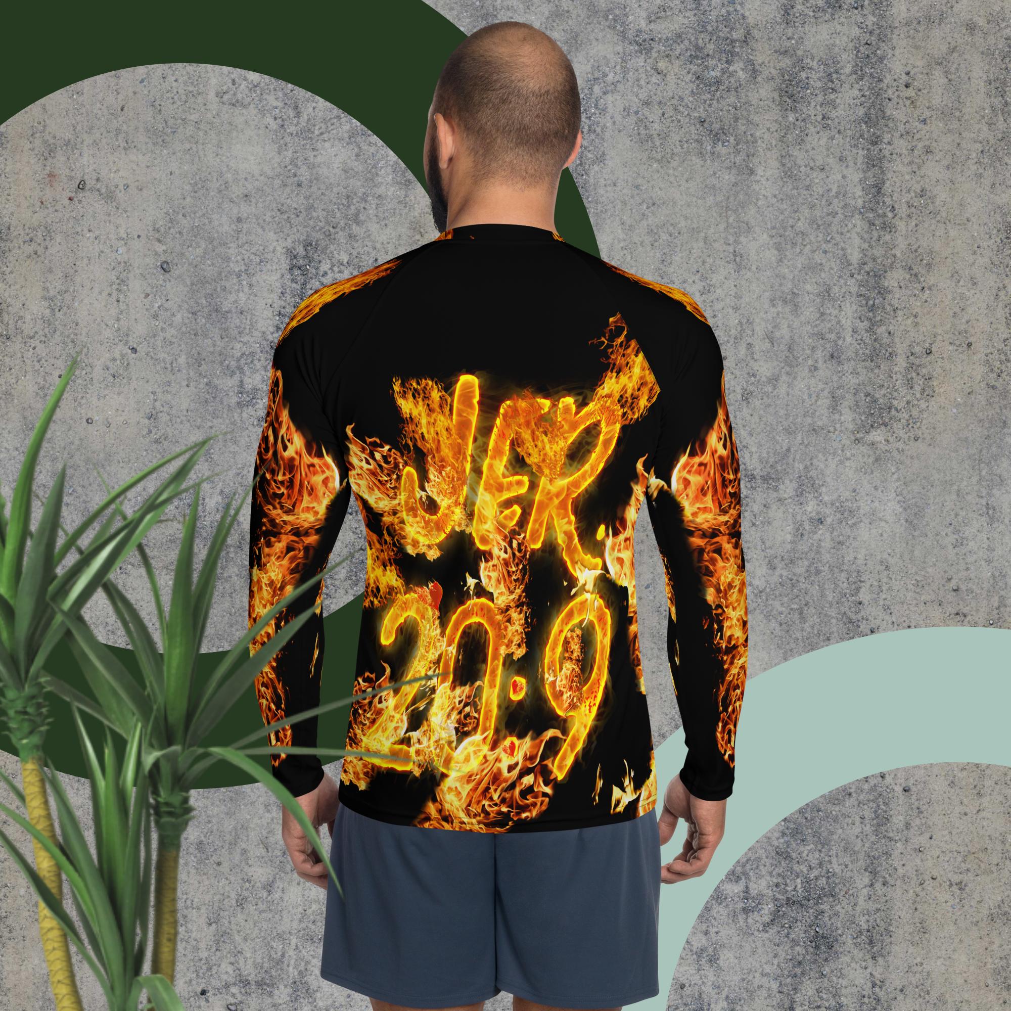 My Heart Burns For JESUS Jer. 20:9 - Men's Rash Guard