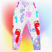 Load image into Gallery viewer, Feet &amp; Bubbles White - Men&#39;s Joggers
