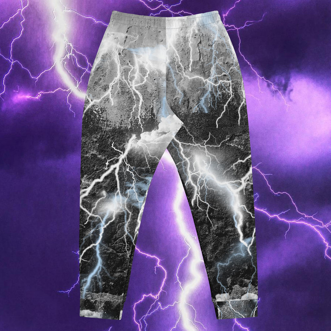 Lightning Black & White - Men's Joggers