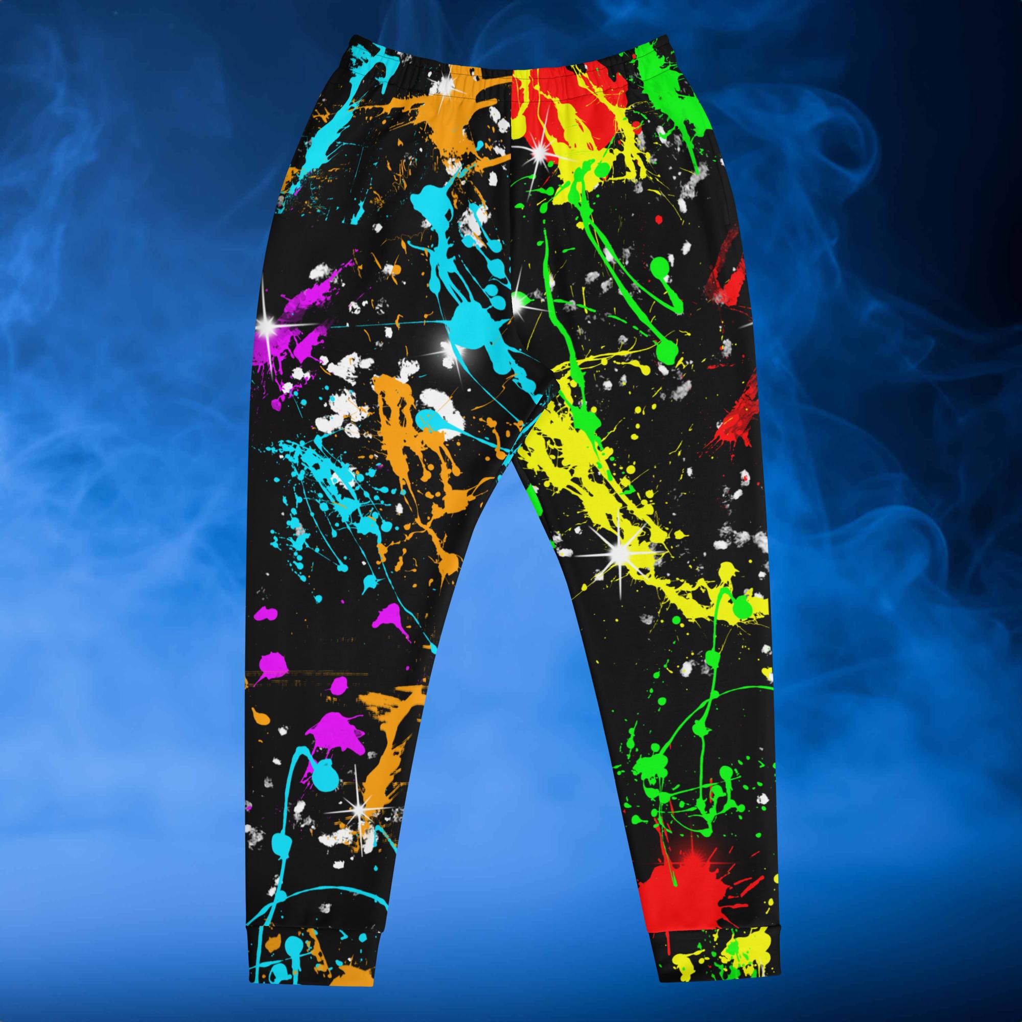 Paint Splatter Black - Men's Joggers