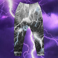 Load image into Gallery viewer, Lightning Black &amp; White - Men&#39;s Joggers
