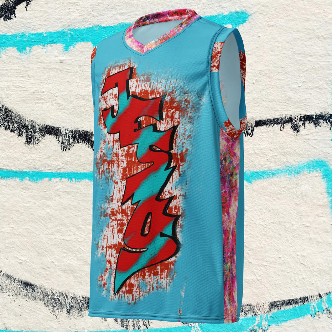 Jesus My King - Recycled unisex basketball jersey