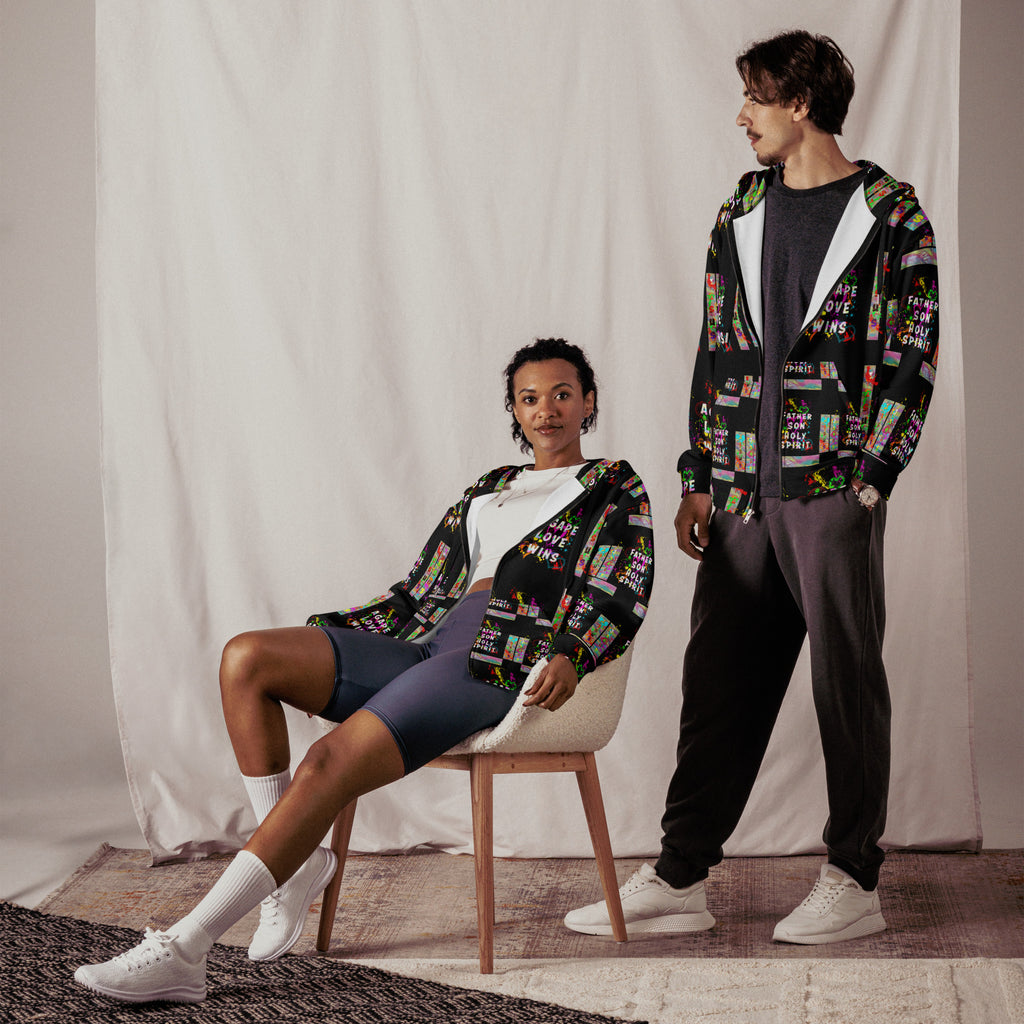 Agape Love Wins - Unisex Zip Hoodie (Sizes Run Small)