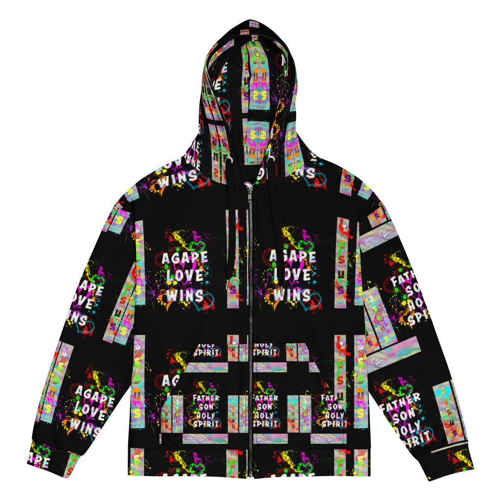 Agape Love Wins - Unisex Zip Hoodie (Sizes Run Small)