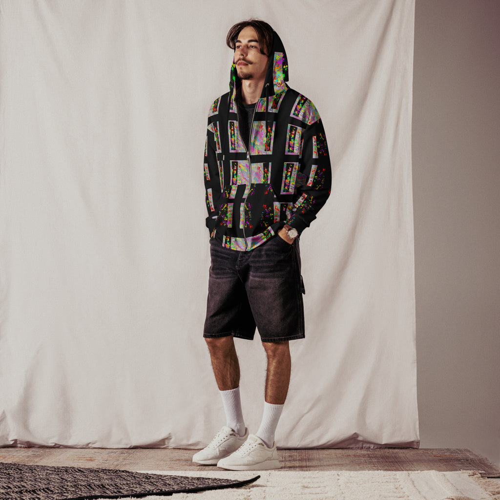 Agape Love Wins Black - Unisex zip hoodie (Sizes Run Small)